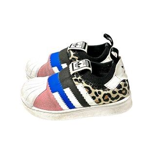 Adidas Superstar 360 2.0 Sneakers Size 6.5 (18-24 months) Leopard Print